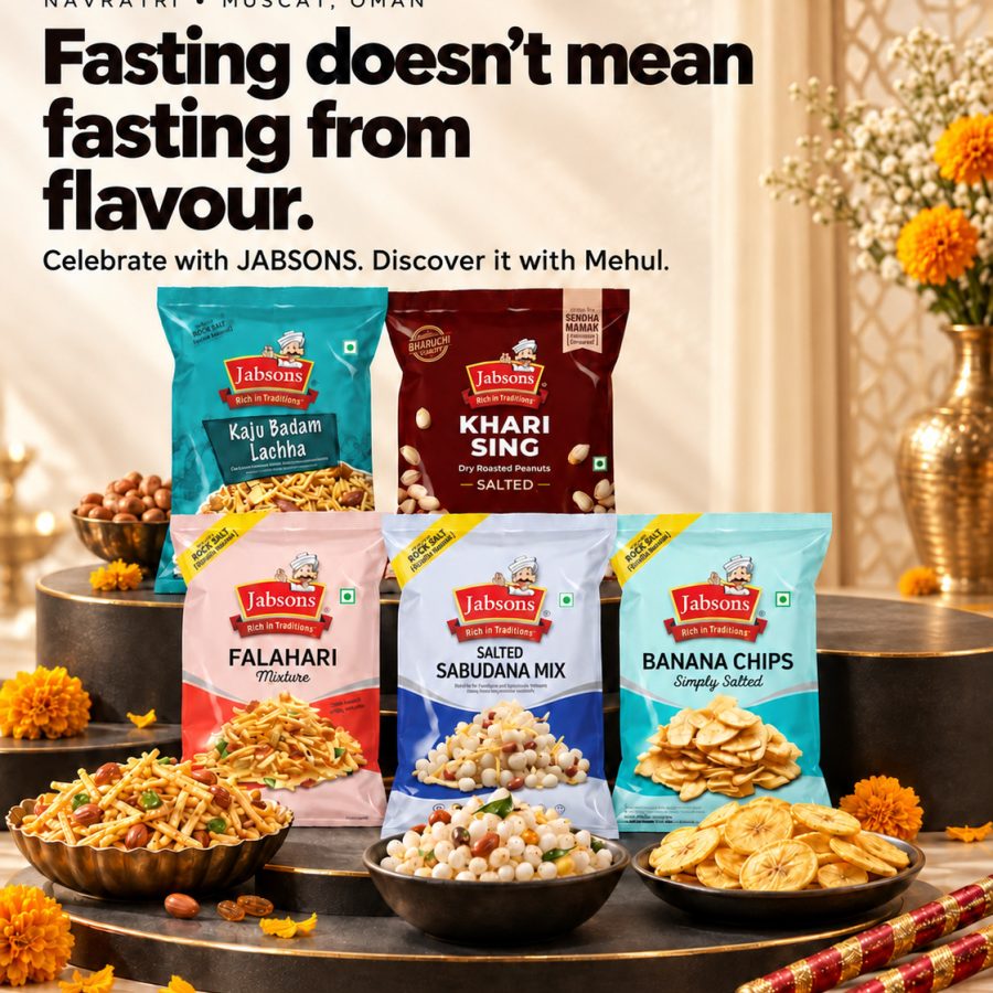 Navratri, full of flavour: discover JABSONS with Mehul Enterprises in Oman